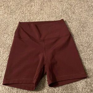 maroon shorts